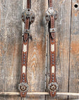Rawhide Topaz/Champagne One Ear and Breastcollar Tack Set