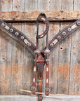 Rawhide Topaz/Champagne One Ear and Breastcollar Tack Set