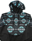 Flying R Ranchwear - Performance Thermal Hoodie - Southwest Print - Turquoise