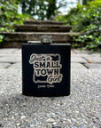 Just a Small Town Girl Flask Gift - Bourbon Cowgirl