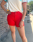 RED- Shenandoah Stud Shorts