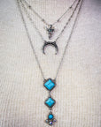Kaylee Layered Fashion Necklace - Silver