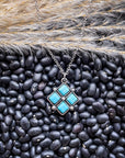 Rio Pendant Fashion Necklace - Aqua