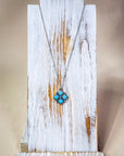 Rio Pendant Fashion Necklace - Aqua
