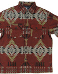 Flying R Ranchwear - Men's Thermal Shacket - Southwest Antique Copper - Jacquard