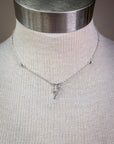 Ella Lightning Pendant Fashion Necklace - Silver