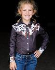 *YOUTH* CATTLE DRIVE YOKE PERFORMANCE RODEO SHIRT