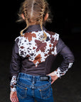 *YOUTH* CATTLE DRIVE YOKE PERFORMANCE RODEO SHIRT