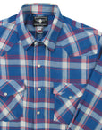 Flying R Ranchwear - Feather Plaids - Americana Blue - Long Sleeve - NEW FIT