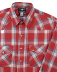 Flying R Ranchwear - Feather Plaids - Red - Long Sleeve - NEW FIT