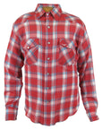Flying R Ranchwear - Feather Plaids - Red - Long Sleeve - NEW FIT