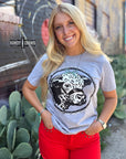 Happy Hereford Tee- GREY