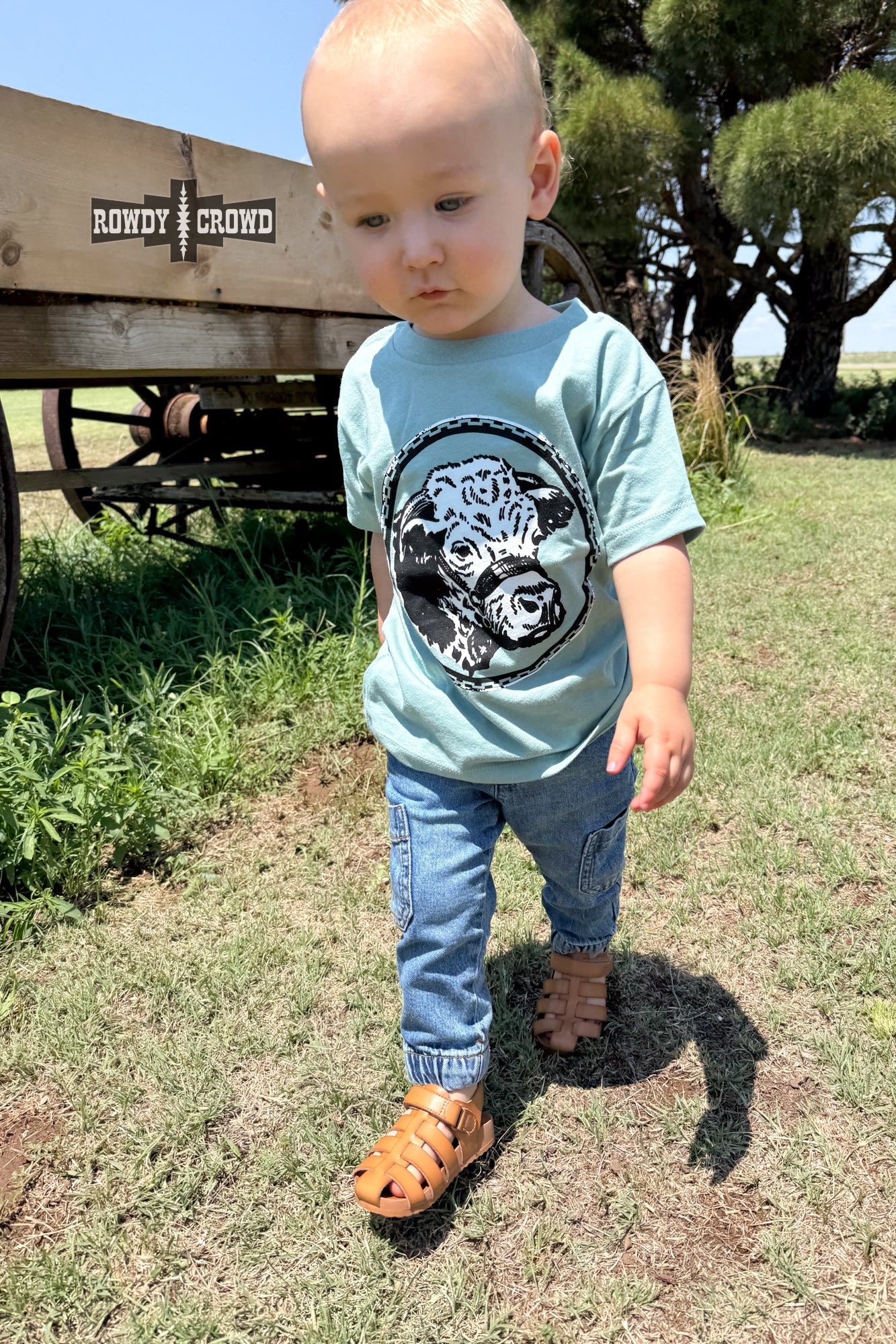 KIDS Happy Hereford Tee- BLUE