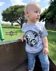 KIDS Happy Hereford Tee- GREY