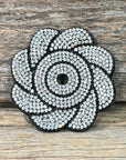 Flower Rhinestone Rosette