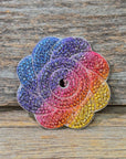 Flower Rhinestone Rosette