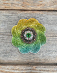 Triple Color Flower Rhinestone Rosette - Assorted Conchos