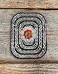 Black Rectangle Rhinestone Rosette - Assorted Conchos
