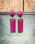 Haven Dangle Fashion Earrings - Pink