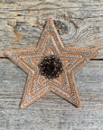 Copper Big Star Rhinestone Rosette - Assorted Conchos