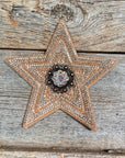 Copper Big Star Rhinestone Rosette - Assorted Conchos