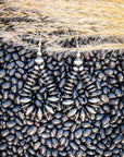 Opal Teardrop Dangle Fashion Earrings - Silver