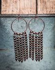 Patsy Navajo Style Dangle Fashion Earrings - Copper