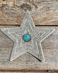 White Big Star Rhinestone Rosette - Assorted Conchos