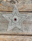 White Big Star Rhinestone Rosette - Assorted Conchos