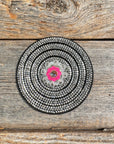 Black Clear Circle Rhinestone Rosette - Assorted Conchos