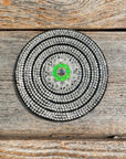 Black Clear Circle Rhinestone Rosette - Assorted Conchos