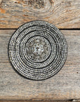 Black Clear Circle Rhinestone Rosette - Assorted Conchos
