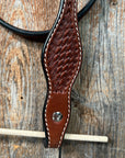 Basketweave Medium Oil Browband Headstall / Bridle