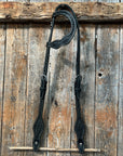 Basketweave Black One Ear Headstall / Bridle