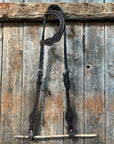 Basketweave Dark Oil One Ear Headstall / Bridle