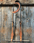 Basketweave Light Oil One Ear Headstall / Bridle