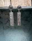 Out West Bar Dangle Fashion Earrings - Silver