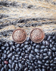 Ellie Western Rope Filigree Round Fashion Stud Earrings