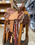 14" Buck Stitch Barrel Saddle