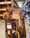 14" Buck Stitch Barrel Saddle