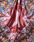 35X35"  Pink and Rust Roses Wild Rag / Scarf WR1007