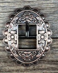 Copper Floral Cart Buckle W197B