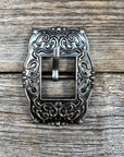 Small Star Antique Silver Cart Buckle W177B