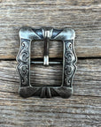 Small Antique Silver Cart Buckle W159B