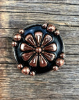 Copper Flower 1.25" Concho W196L