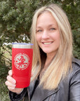 Bourbon Cowgirl Travel Coffee and Drink Tumbler