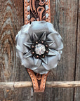 Silver Buckstitch One Ear Headstall / Bridle