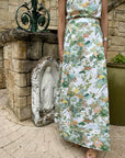 MASON'S DAUGHTER Maxi Skirt, Spring Chinoiserie