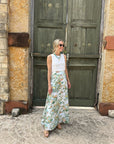 MASON'S DAUGHTER Maxi Skirt, Spring Chinoiserie