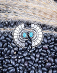 Prairie Halo Fan Concho Fashion Stud Earrings